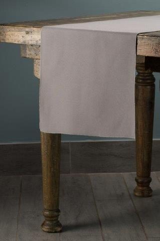Classic Solid Charcoal table runner